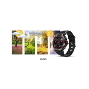 Smartwatch VELTORI VT140-1 Czarny Pasek Silikonowy