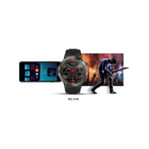 Smartwatch VELTORI VT140-1 Czarny Pasek Silikonowy