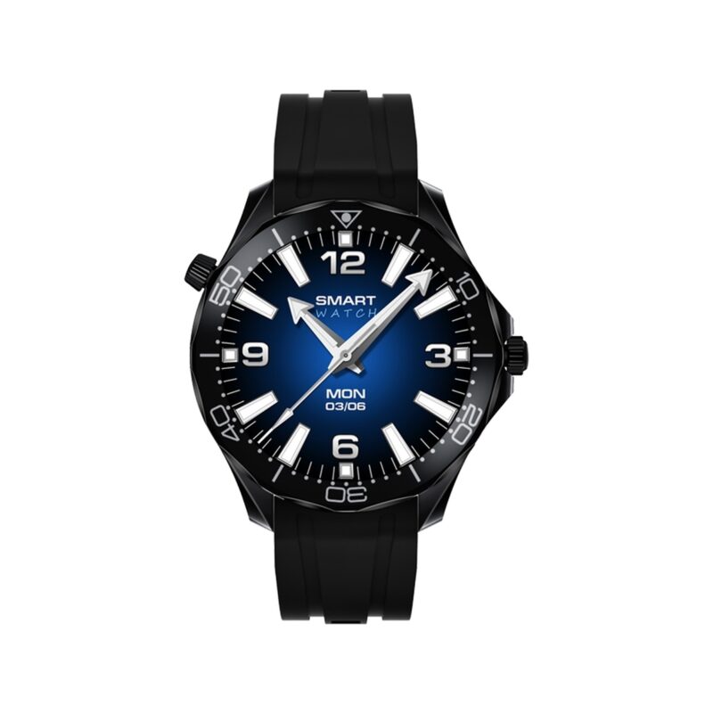 Smartwatch VELTORI VT150-1 Czarny Pasek Silikonowy + Czarna Bransoleta