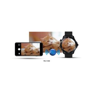 Smartwatch VELTORI VT150-1 Czarny Pasek Silikonowy + Czarna Bransoleta