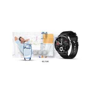 Smartwatch VELTORI VT160-1 Czarny Pasek Silikonowy