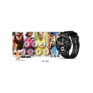 Smartwatch VELTORI VT160-1 Czarny Pasek Silikonowy