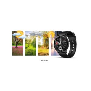Smartwatch VELTORI VT160-1 Czarny Pasek Silikonowy