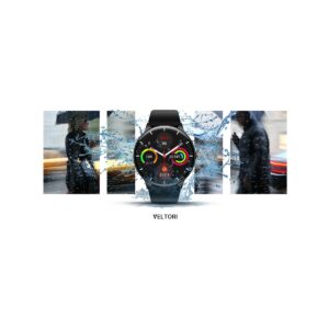 Smartwatch VELTORI VT160-1 Czarny Pasek Silikonowy