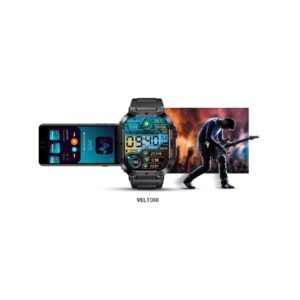 Smartwatch VELTORI VT200-1 Czarny Pasek Silikonowy