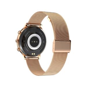 77_33_76_max Smartwatch Damski VELTORI VT310-1 Złota Bransoleta + Różowy Pasek Silikonowy