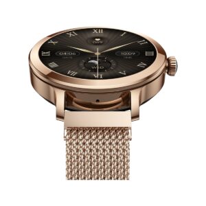 77_35_54_max Smartwatch Damski VELTORI VT340-1 Złota Bransoleta + Różowy Pasek Silikonowy