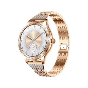 Smartwatch Damski VELTORI VT350-1 Bransoleta Różowe Złoto