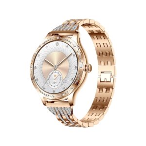 Smartwatch Damski VELTORI VT350-1 Bransoleta Różowe Złoto