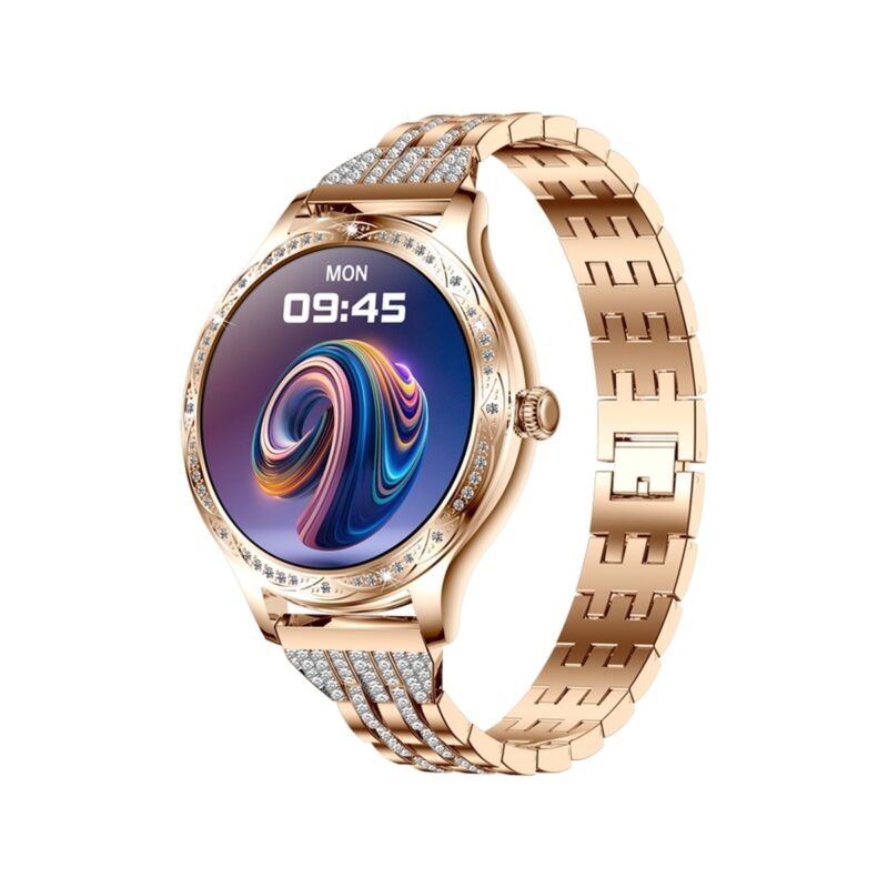 Smartwatch Damski VELTORI VT350-1 Bransoleta Różowe Złoto