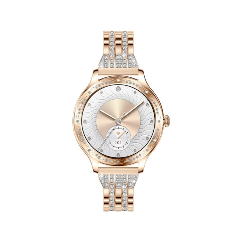 Smartwatch Damski VELTORI VT350-1 Bransoleta Różowe Złoto