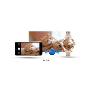 Smartwatch Damski VELTORI VT350-1 Bransoleta Różowe Złoto