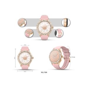 Smartwatch Damski VELTORI VT360-1 Różowy Pasek Silikonowy
