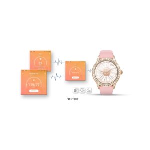 Smartwatch Damski VELTORI VT360-1 Różowy Pasek Silikonowy