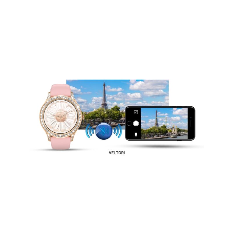 Smartwatch Damski VELTORI VT360-1 Różowy Pasek Silikonowy