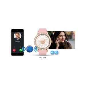 Smartwatch Damski VELTORI VT360-1 Różowy Pasek Silikonowy