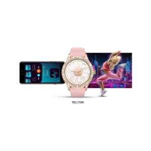 Smartwatch Damski VELTORI VT360-1 Różowy Pasek Silikonowy