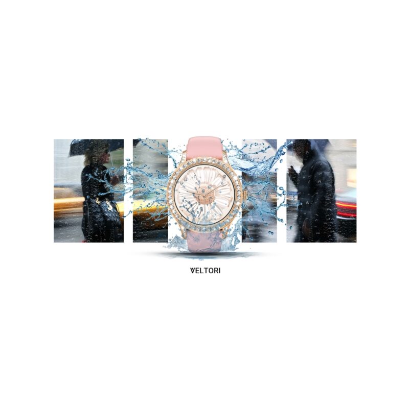 Smartwatch Damski VELTORI VT360-1 Różowy Pasek Silikonowy