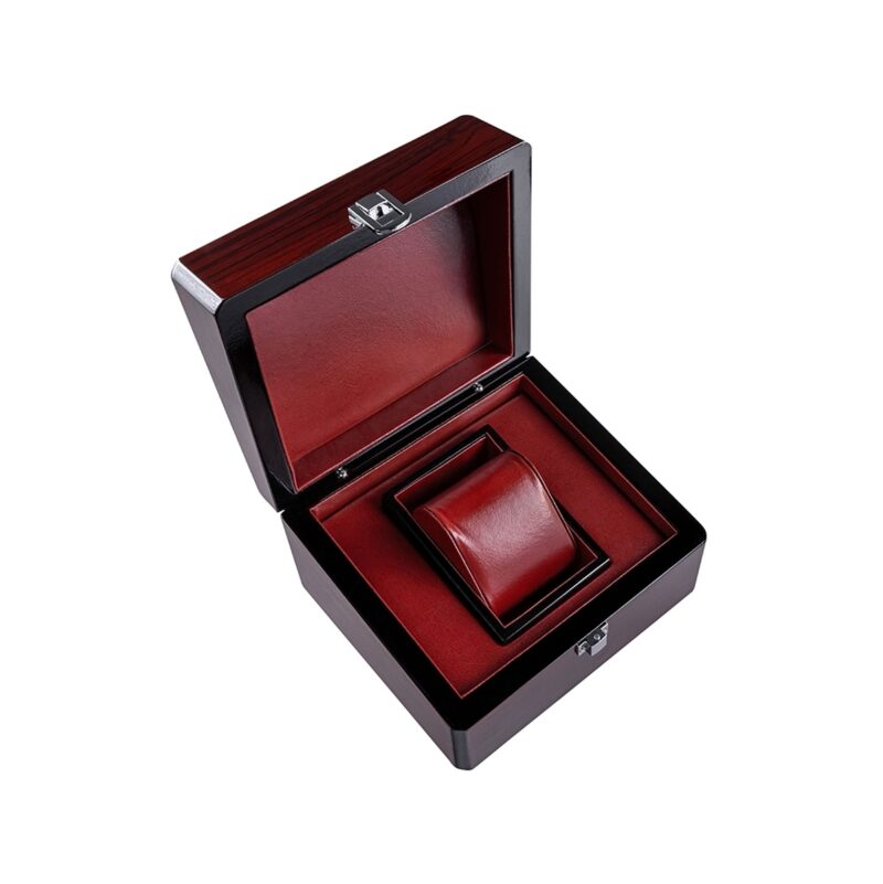 Pudełko na zegarek drewniane mahoń PREMIUM PDR-2