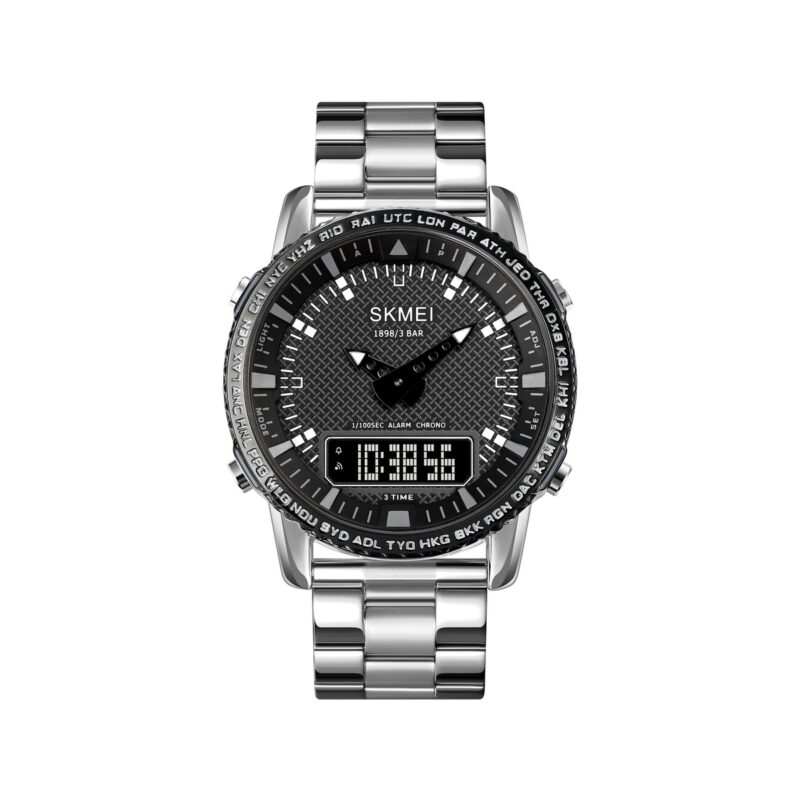 Zegarek Męski Skmei 1898SIBK + BOX