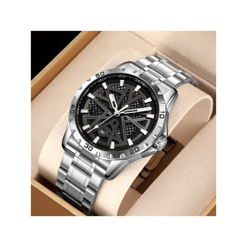 79_66_12_max Zegarek Męski Skmei 9337SIBK + BOX