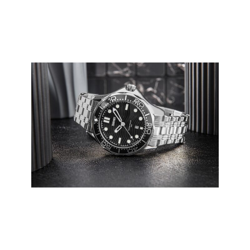 Zegarek Męski Skmei 9276SISIBK + BOX