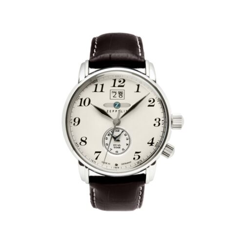 Zegarek Męski ZEPPELIN LZ127 Graf Zeppelin Dual Time 7644-5 + BOX
