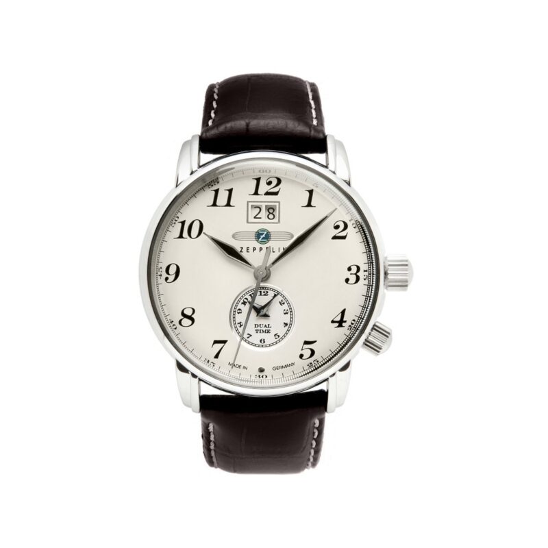 Zegarek Męski ZEPPELIN LZ127 Graf Zeppelin Dual Time 7644-5 + BOX