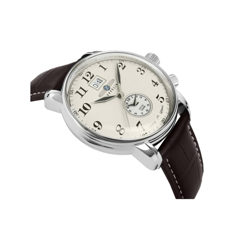 Zegarek Męski ZEPPELIN LZ127 Graf Zeppelin Dual Time 7644-5 + BOX