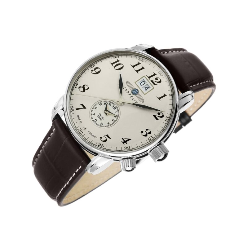 Zegarek Męski ZEPPELIN LZ127 Graf Zeppelin Dual Time 7644-5 + BOX
