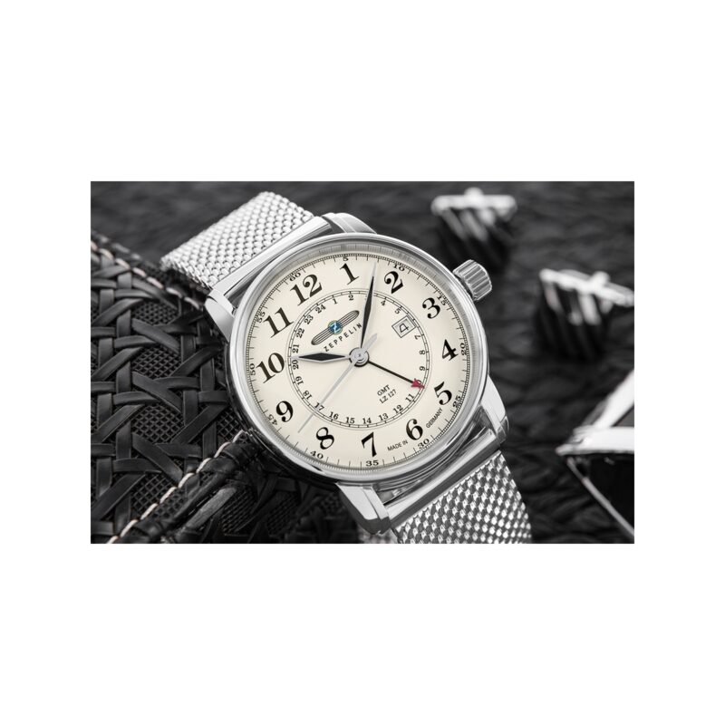 Zegarek Męski ZEPPELIN LZ127 Graf Zeppelin GMT 7642M-5 + BOX
