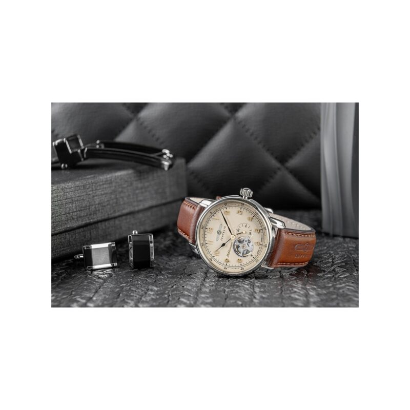 Zegarek Męski ZEPPELIN Mediterranee Open Heart Automatic 9666-5 + BOX