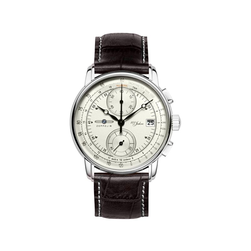 80_45_9_max Zegarek Męski ZEPPELIN 100 Yahre Chronograph 8670-1 + BOX