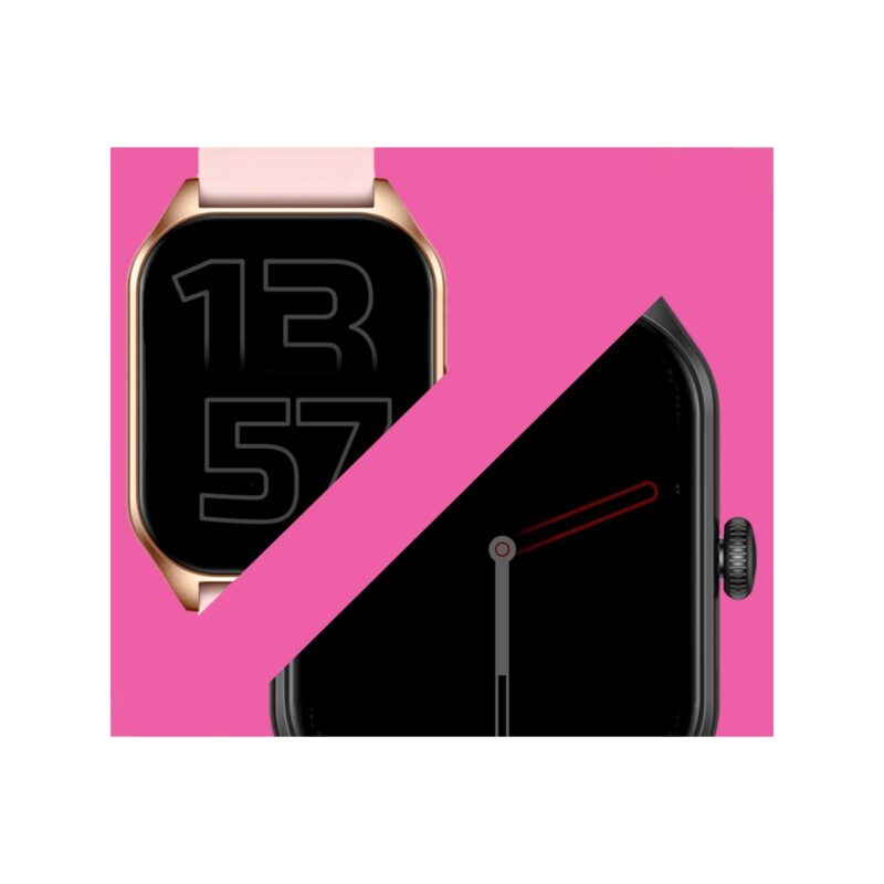 Smartwatch Damski Rubicon RNCF03-5 Różowe złoto Bransoleta + Pasek