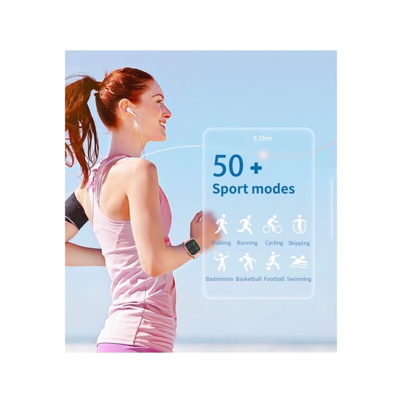 Smartwatch Damski Rubicon RNCF03-5 Różowe złoto Bransoleta + Pasek