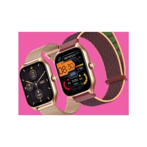 Smartwatch Damski Rubicon RNCF03-5 Różowe złoto Bransoleta + Pasek