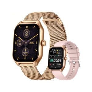 Smartwatch Damski Rubicon RNCF03-5 Różowe złoto Bransoleta + Pasek