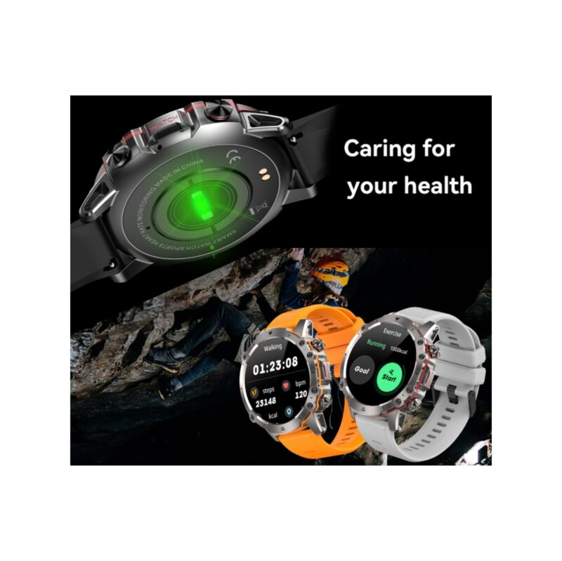 Smartwatch Męski Rubicon RNCF18-1 BLACK Bransoleta + Pasek