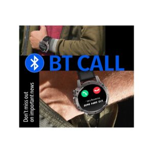 Smartwatch Męski Rubicon RNCF18-1 BLACK Bransoleta + Pasek