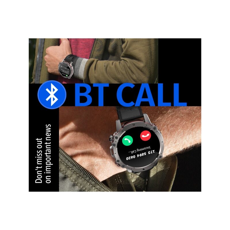 Smartwatch Męski Rubicon RNCF18-1 BLACK Bransoleta + Pasek