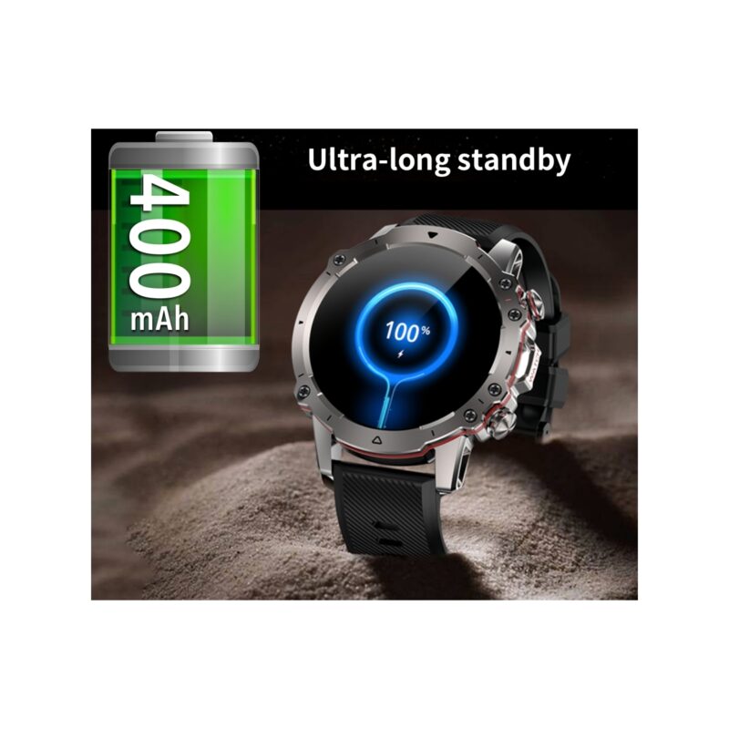 Smartwatch Męski Rubicon RNCF18-1 BLACK Bransoleta + Pasek