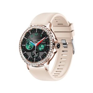 83_63_22_max Smartwatch Damski Rubicon RNCF19-1 Różowe Złoto Bransoleta + Pasek