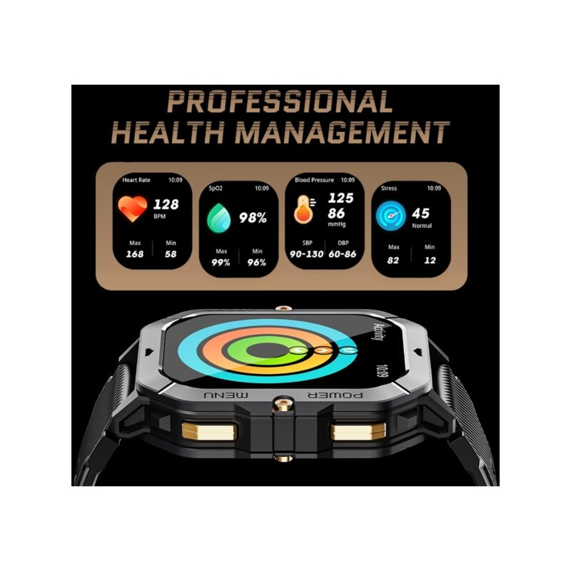 83_65_12_max Smartwatch Męski Rubicon RNCF23-1 BLACK