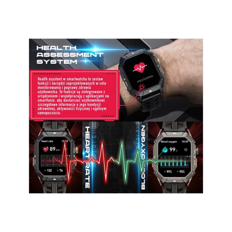 83_66_11_max Smartwatch Męski Rubicon RNCF24-1 BLACK