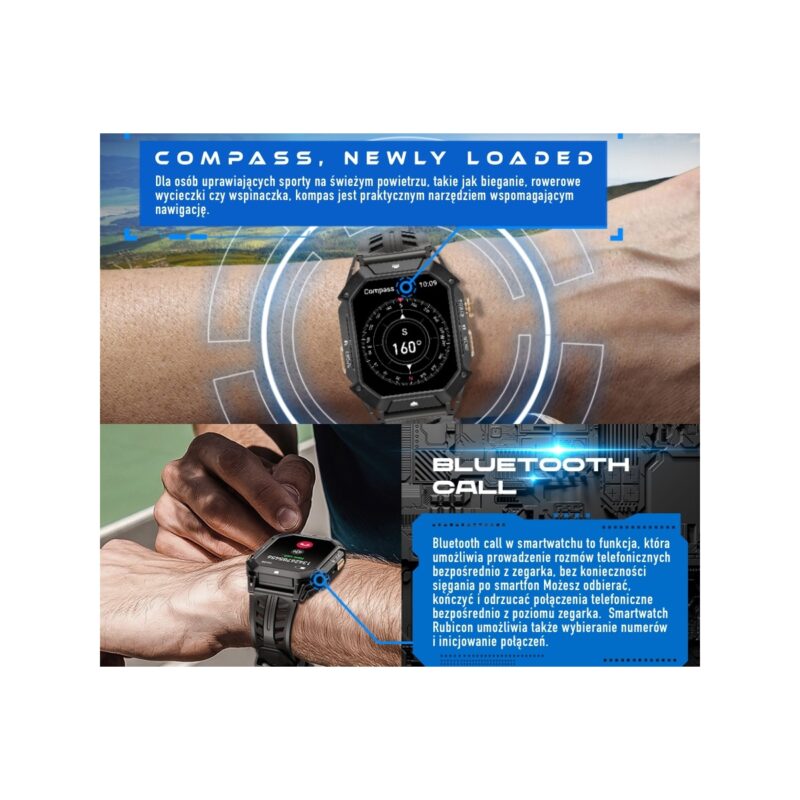 Smartwatch Męski Rubicon RNCF24-2 GREY