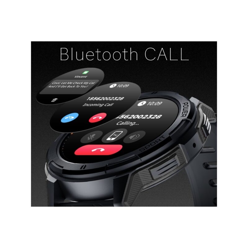 83_69_5_max Smartwatch Męski Rubicon RNCF26-1 BLACK