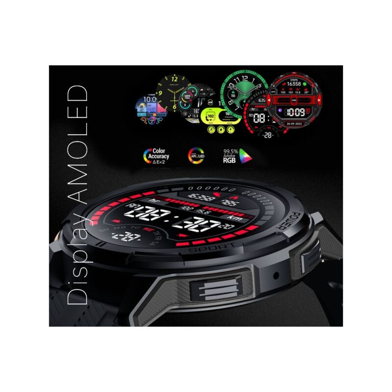 83_69_6_max Smartwatch Męski Rubicon RNCF26-1 BLACK