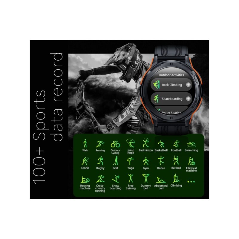83_69_8_max Smartwatch Męski Rubicon RNCF26-1 BLACK