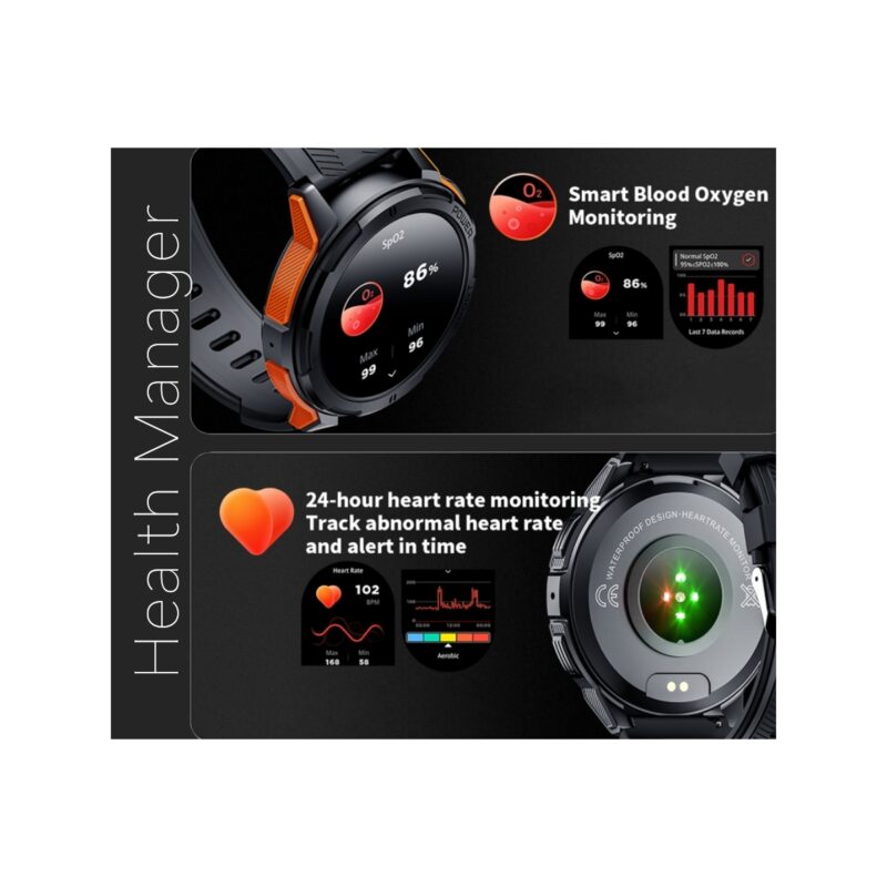 83_69_9_max Smartwatch Męski Rubicon RNCF26-1 BLACK