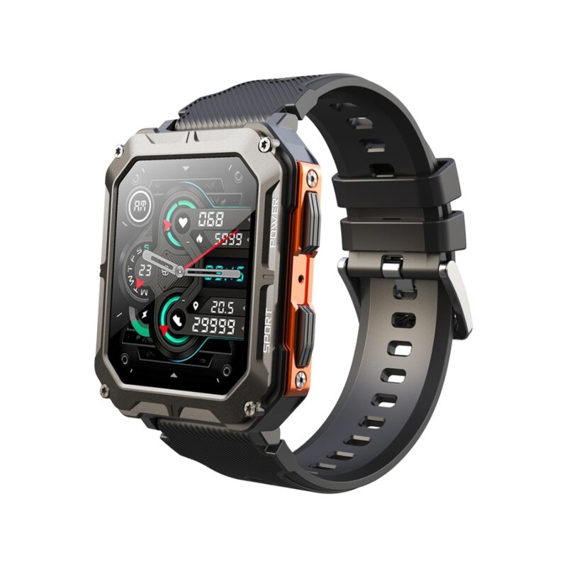 83_71_2_max Smartwatch Męski Rubicon RNCF27 BLACK/ORANGE
